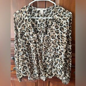 Leopard Print Blouse
